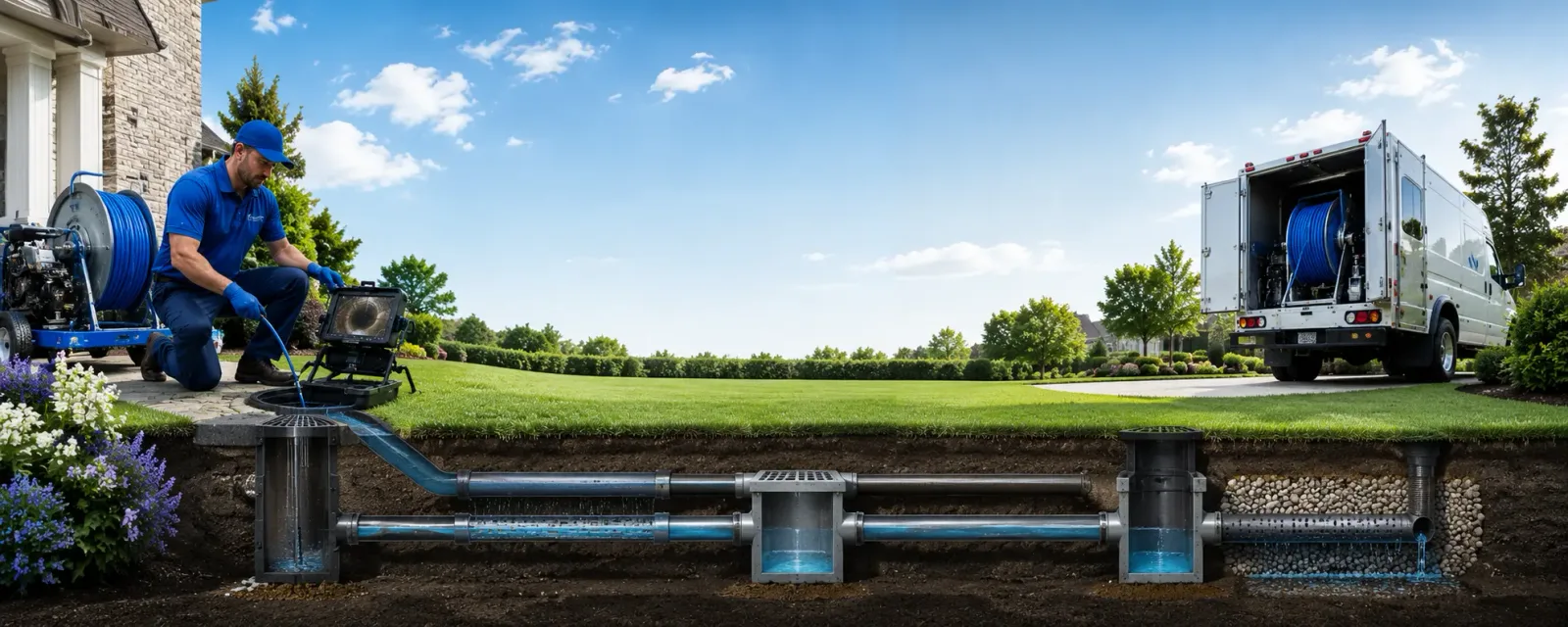 Outdoor drain cleaning information for Bowmansville, PA